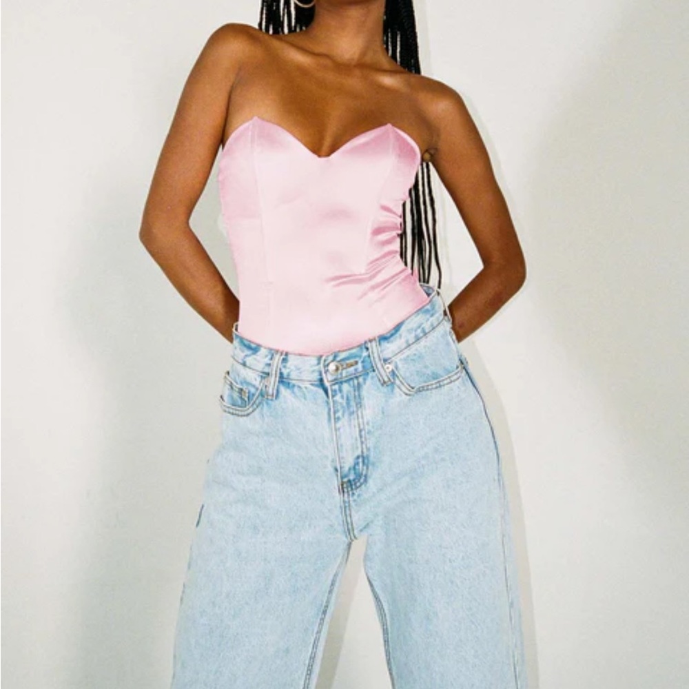 Princess Polly Huttley Pink Bodysuit Size 2